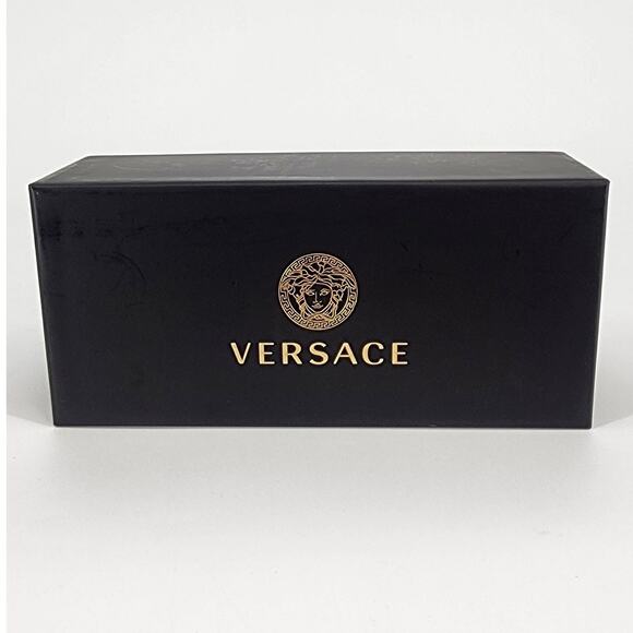 Versace Bright Pink Cutout Logo Square Sunglasses Unisex New in Box - Picture 13 of 14